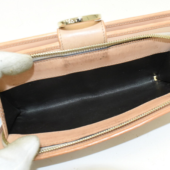 Gucci Bi fold Long Wallet GG Canvas Leather Beige - Picture 8 of 9